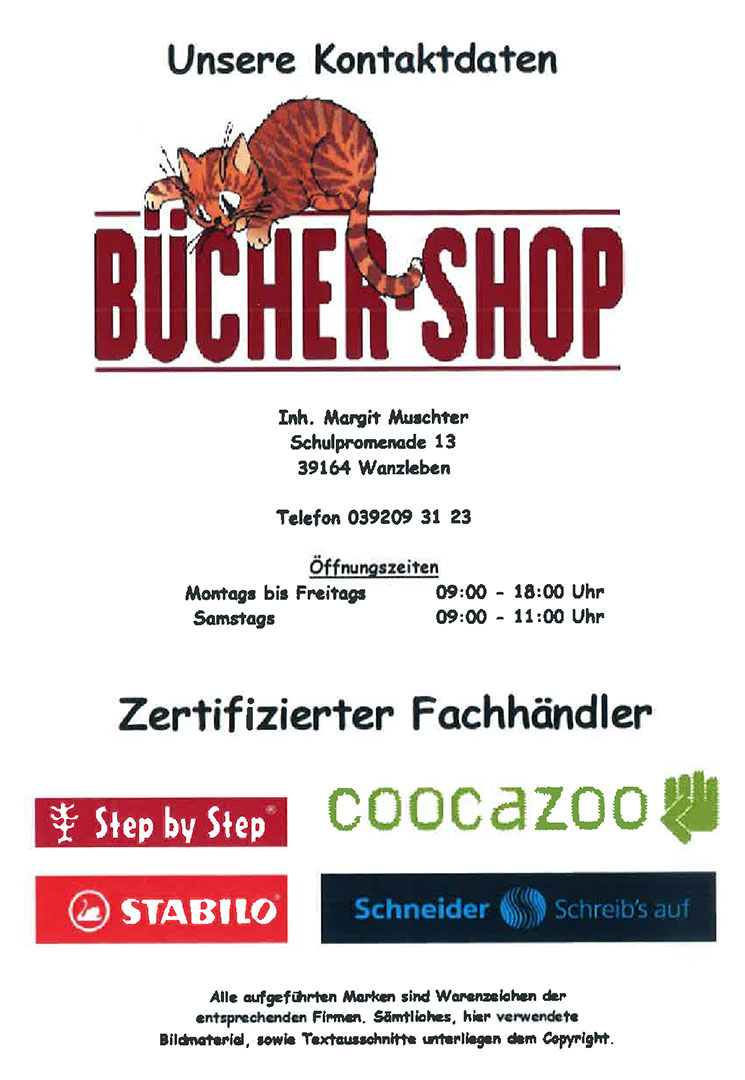 Zertifizierter Fachhändler - Step by Stop, Stabilo, Coocazoo, Schneider